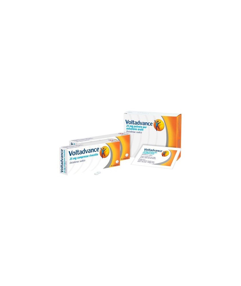 VOLTADVANCE 20 COMPRESSE RIVESTITE 25MG - Abelastore.it - Farmaci ed Integratori