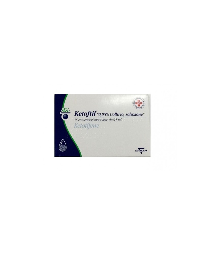 KETOFTIL COLLIRIO 25 FLACONCINI 0,5ML 0,5MG/ML - Abelastore.it - Farmaci ed Integratori