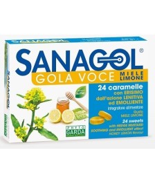 SANAGOL GOLA VOCE MIELE LIMONE 24 CARAMELLE - Abelastore.it - FarmadatiParafarmaci