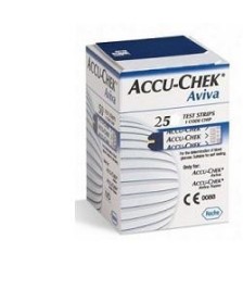 STRISCE MISURAZIONE GLICEMIA ACCU-CHEK AVIVA BRK RETAIL 25 PEZZI - Abelastore.it - Dispositivi sanitari