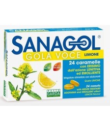 SANAGOL GOLA VOCE SENZA ZUCCHERO LIMONE 24 CARAMELLE - Abelastore.it - FarmadatiParafarmaci