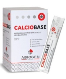 CALCIOBASE 30 STICK DA 10 ML SENZA ZUCCHERI AGGIUNTI SENZA GLUTINE E SENZA LATTOSIO - Abelastore.it - Farmaci ed Integratori