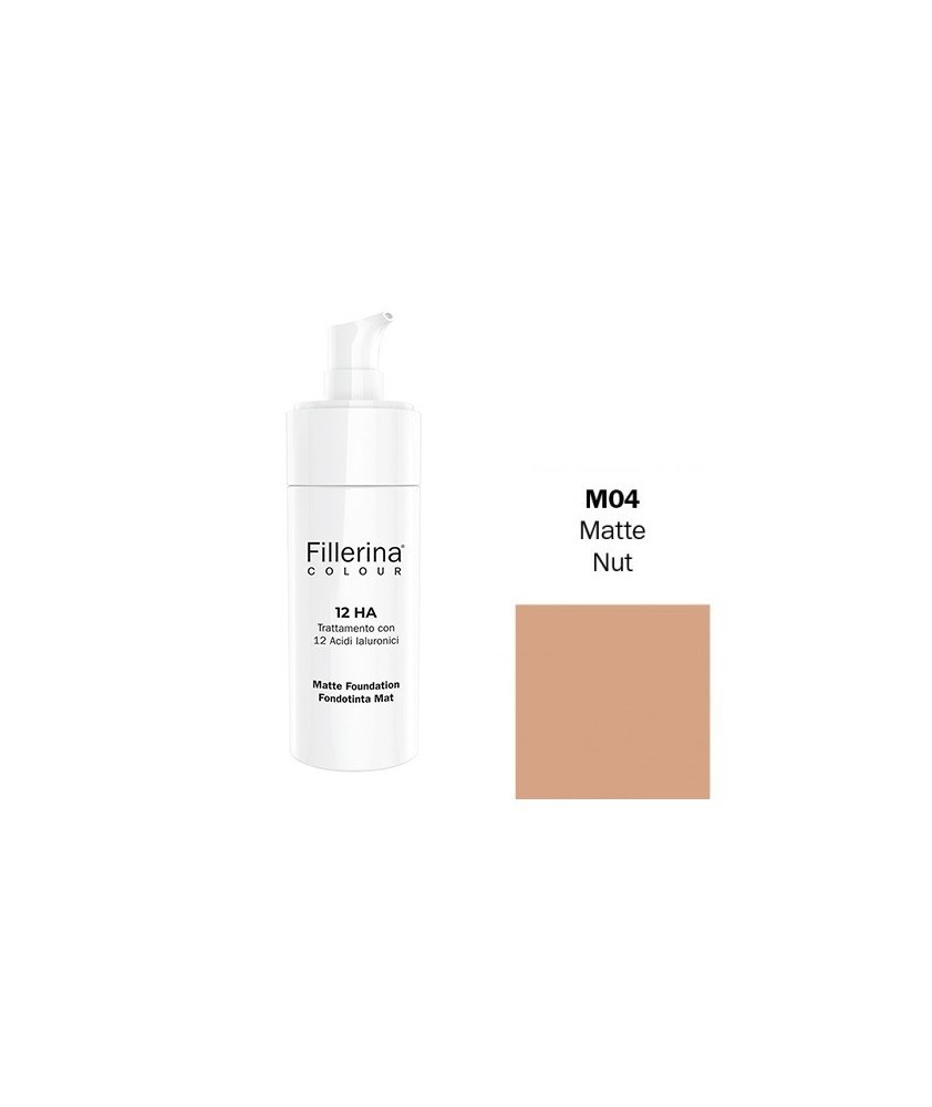 FILLERINA COLOUR 12HA FONDOTINTA MAT EFFETTO FILLER colore M04 30 ML - Abelastore.it - Cosmetici e Bellezza