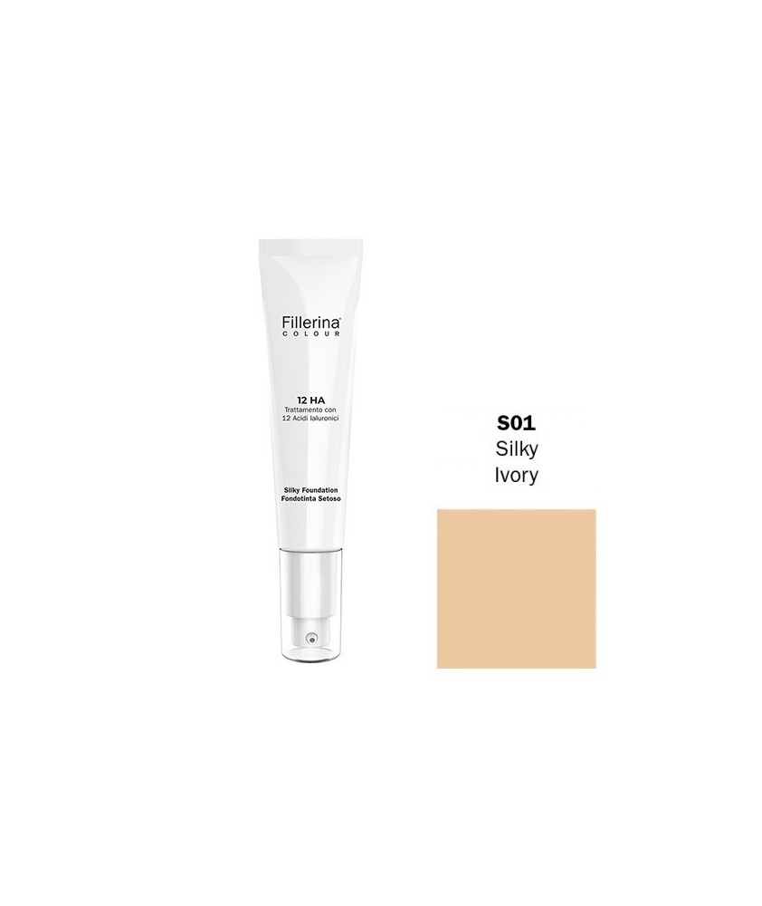 FILLERINA COLOUR 12HA FONDOTINTA SETOSO EFFETTO FILLER colore S01 30 ML - Abelastore.it - Cosmetici e Bellezza