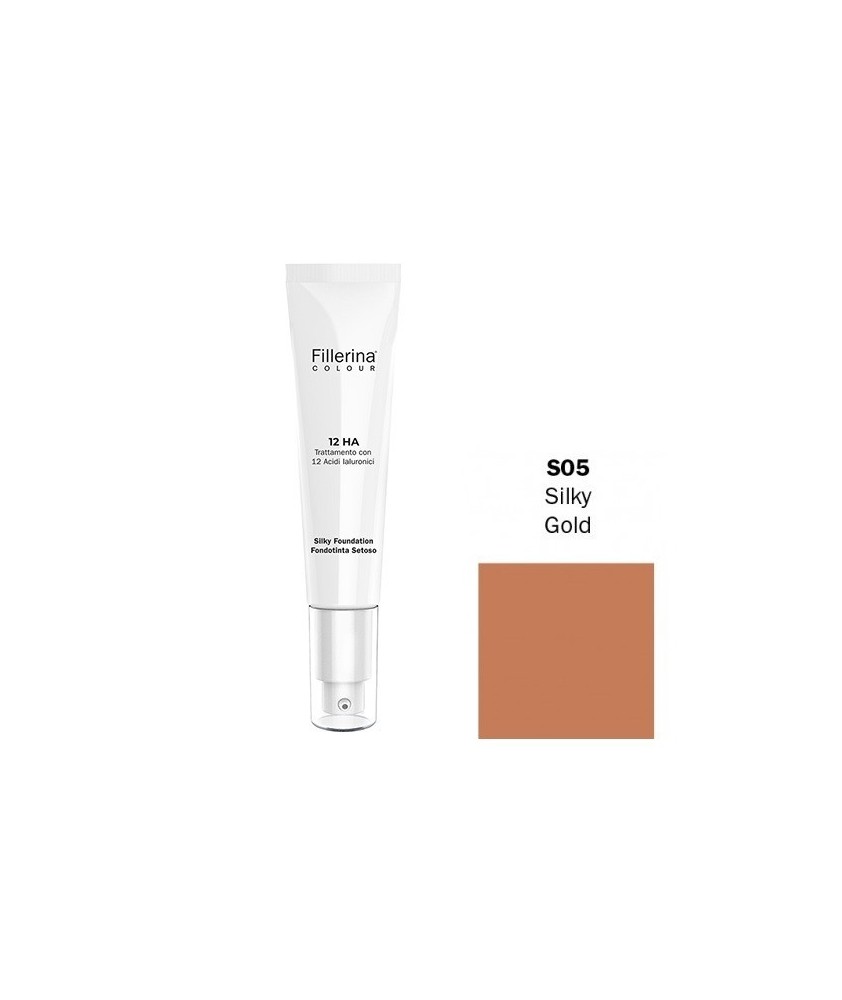 FILLERINA COLOUR 12HA FONDOTINTA SETOSO EFFETTO FILLER colore S05 30 ML - Abelastore.it - Cosmetici e Bellezza