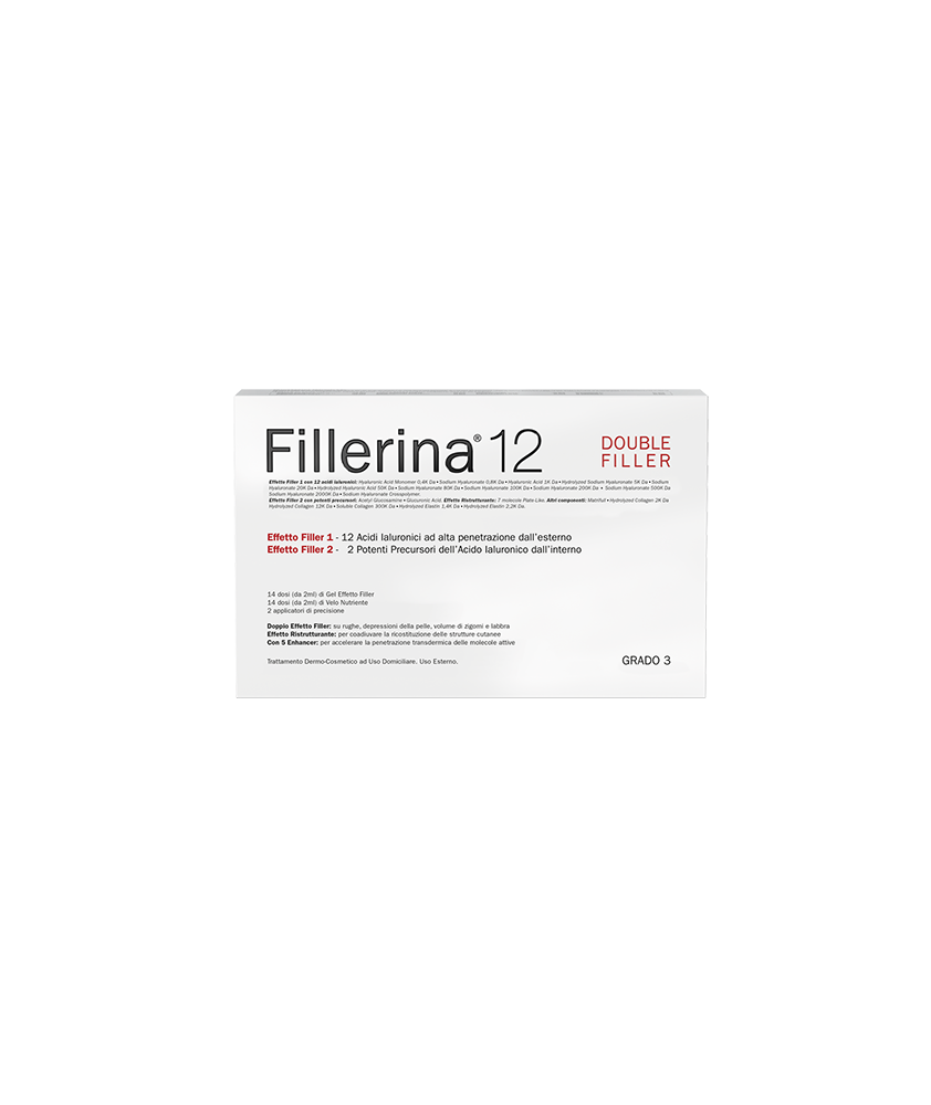 FILLERINA 12 DOUBLE FILLER TRATTAMENTO BASE GRADO 5 30 + 30 ML - Abelastore.it - Cosmetici e Bellezza