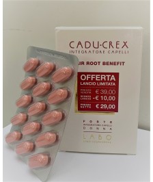 CADU-CREX HAIR ROOT BENEFIT INTEGRATORE CAPELLI DONNA 30 COMPRESSE - Abelastore.it - Integratori Capelli