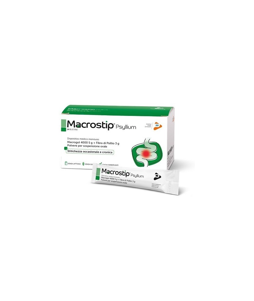 MACROSTIP PSYLLIUM 14 BUSTINE - Abelastore.it - Farmaci ed Integratori