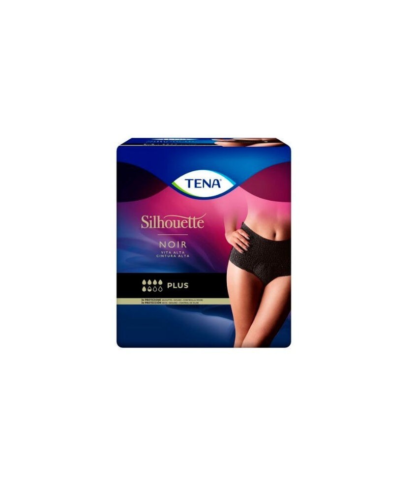 PANNOLONE A MUTANDINA ASSORBENTE TENA SILHOUETTE NOIR M VITA ALTA 9 PEZZI - Abelastore.it - Igiene del Corpo