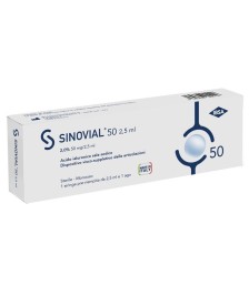 SINOVIAL ONE 50 SIRINGA PRERIEMPITA 2% 50 MG/2,5 ML 1 PEZZO
