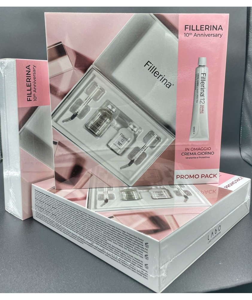 FILLERINA COFANETTO GRADO 4 TRATTAMENTO FILLER 30 ML + 1 OMAGGIO CREMA GIORNO 50 ML - Abelastore.it - Cosmetici e Bellezza