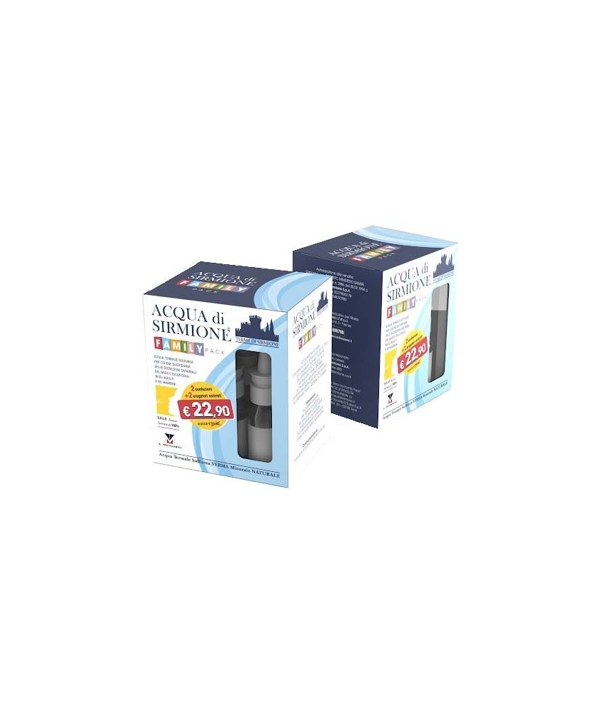 ACQUA DI SIRMIONE FAMILY PACK 12 FLACONCINI DA 15 ML - Abelastore.it - Apparato Respiratorio