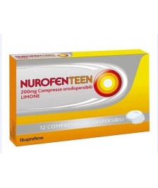 NUROFENTEEN 12COMPRESSE ORO 200MG LIMONE - Abelastore.it - Farmaci ed Integratori