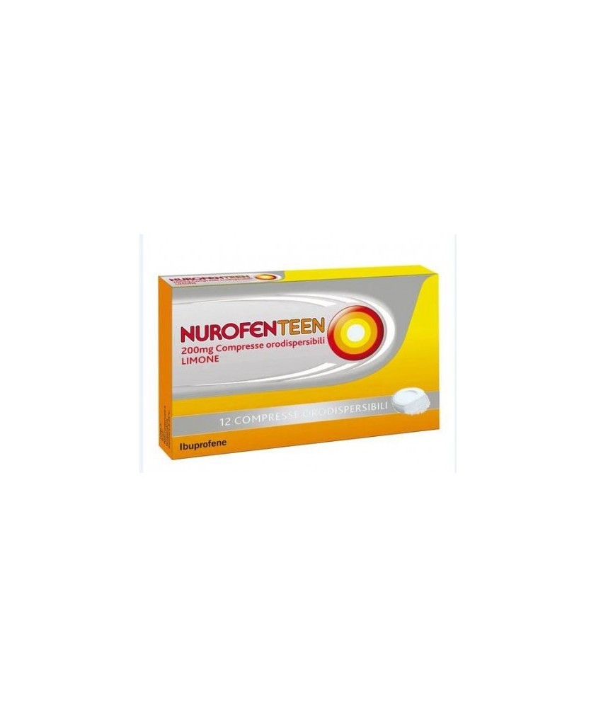 NUROFENTEEN 12COMPRESSE ORO 200MG LIMONE - Abelastore.it - Farmaci ed Integratori