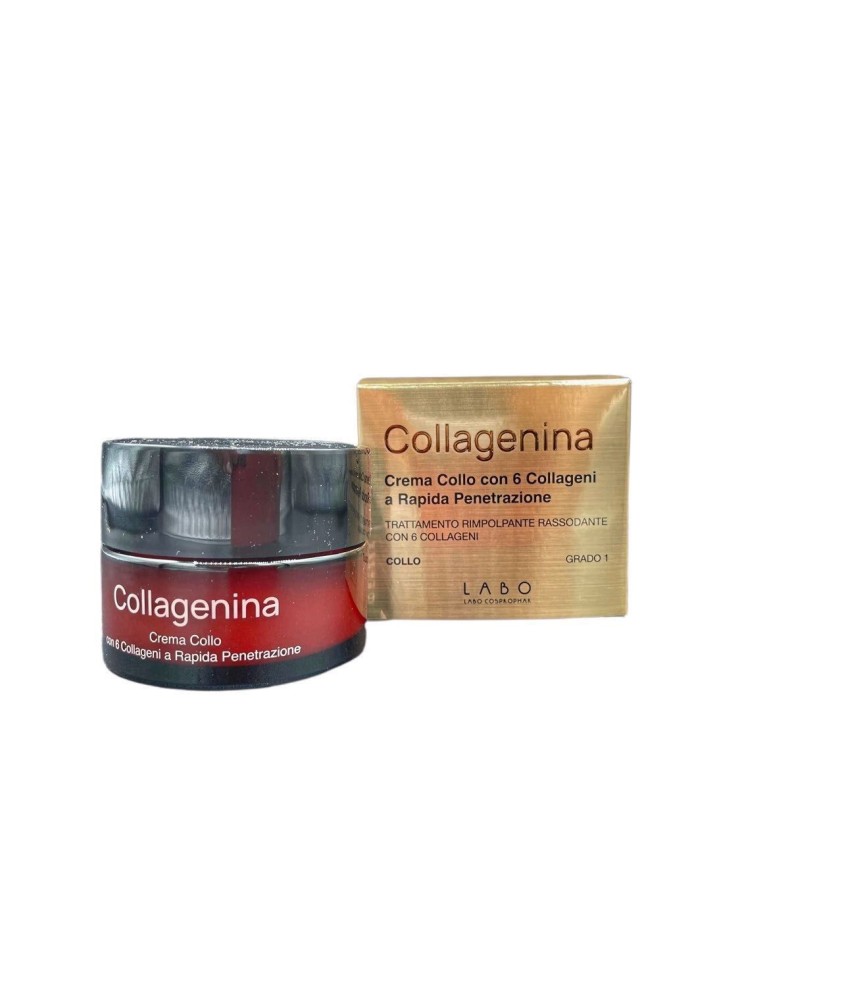 COLLAGENINA CREMA COLLO - 6 COLLAGENI GRADO 1 50 ML - Abelastore.it - Cosmetici e Bellezza