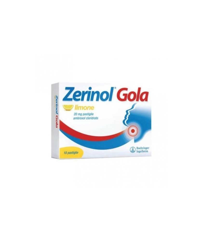 Zerinol Gola - Limone 20 Mg - 18 Pastiglie - Abelastore.it - Gola