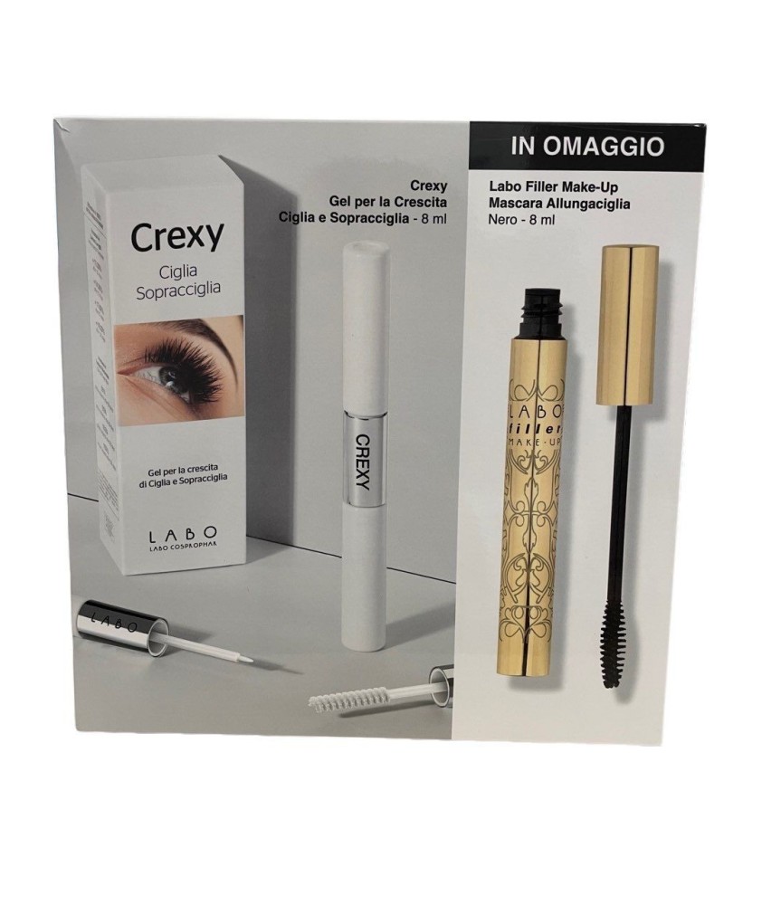 LABO FILLER MAKE-UP CREXY CIGLIA GEL + MASCARA NERO IN OMAGGIO PROMO GIFT - Abelastore.it - Cosmetici e Bellezza