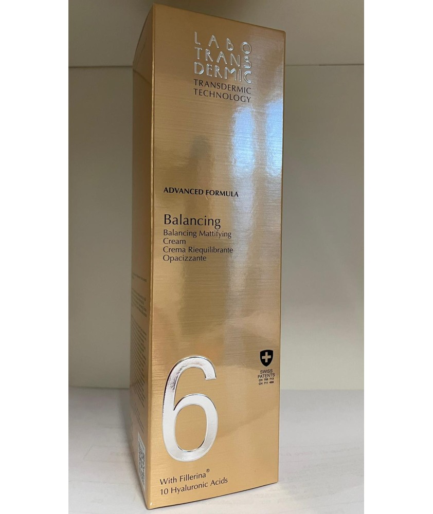 LABO TRANSDERMIC 6 - CREMA RIEQUILIBRANTE OPACIZZANTE 50 ML - Abelastore.it - Cosmetici e Bellezza