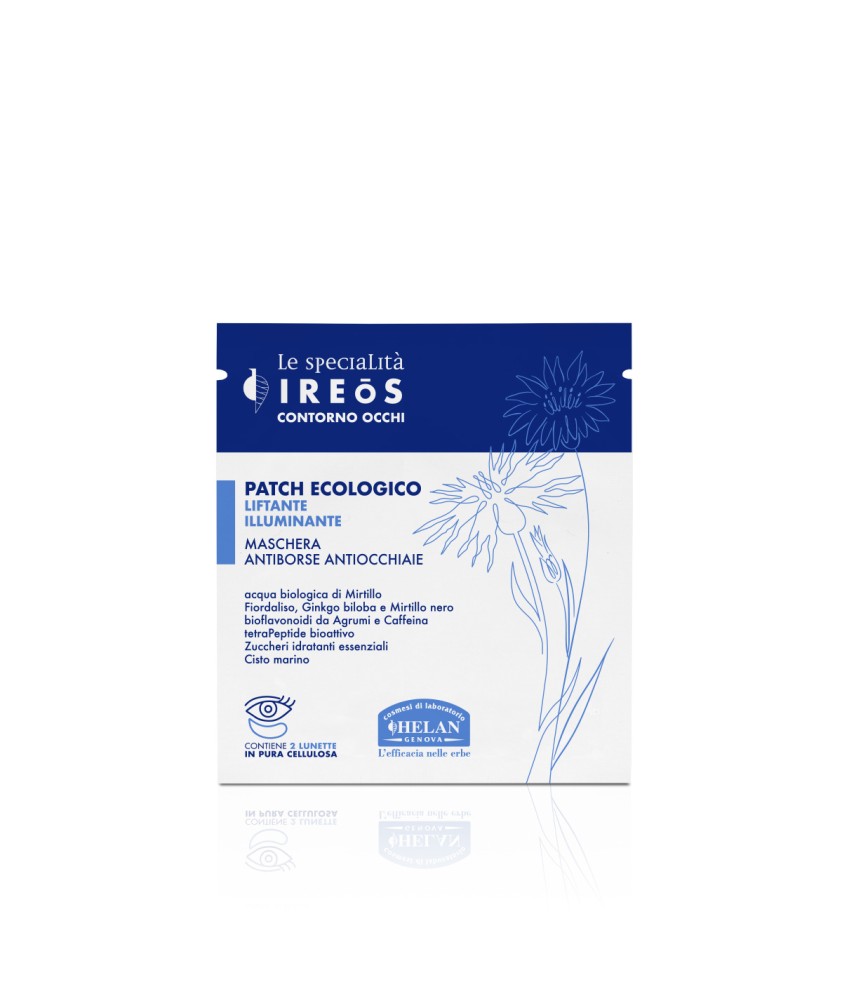 IREOS - PATCH ECOLOGICO LIFTANTE ILLUMINANTE 2 PEZZI - MASCERA ANTIBORSE/ANTIOCCHIAIE - Abelastore.it - Cosmetici e Bellezza