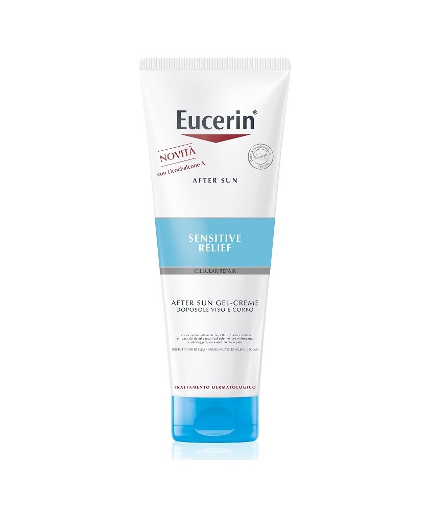 EUCERIN AFTER SUN SENSITIVE RELIEF 200 ML - DOPOSOLE VISO E CORPO - Abelastore.it - Cosmetici e Bellezza