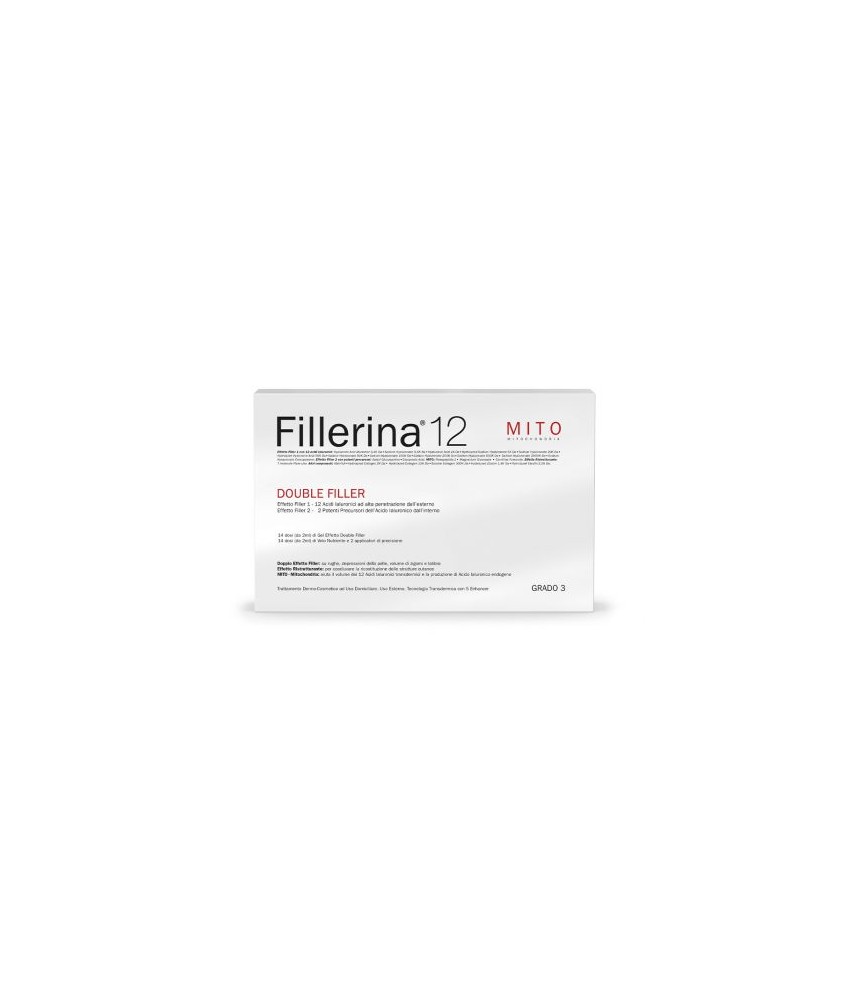 FILLERINA 12 DOUBLE FILLER MITO BASE GRADO 3 FLAC 30+30 ML - TRATTAMENTO INTENSIVO RIEMPITIVO - Abelastore.it - Cosmetici e B...