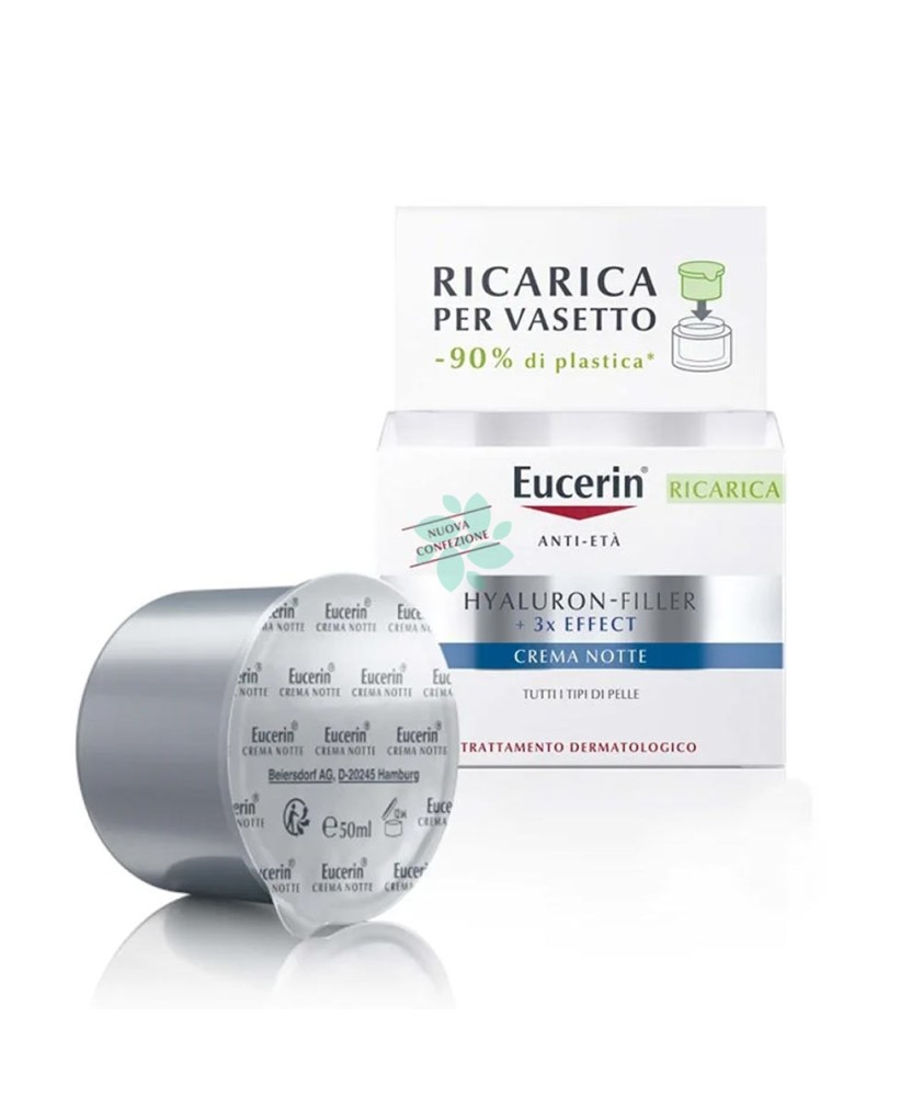 EUCERIN FACE CREAM ANTI AGE HYALURON - RICARICA CREMA NOTTE 50 ML - Abelastore.it - Cosmetici e Bellezza