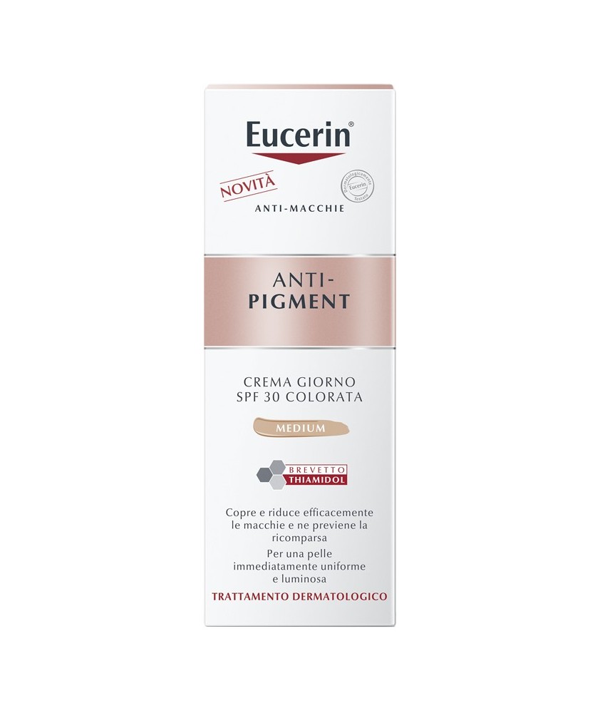 EUCERIN ANTI-PIGMENT GIORNO SPF30 COLORATO MEDIUM 50 ML - ANTI-MACCHIA - Abelastore.it - Cosmetici e Bellezza