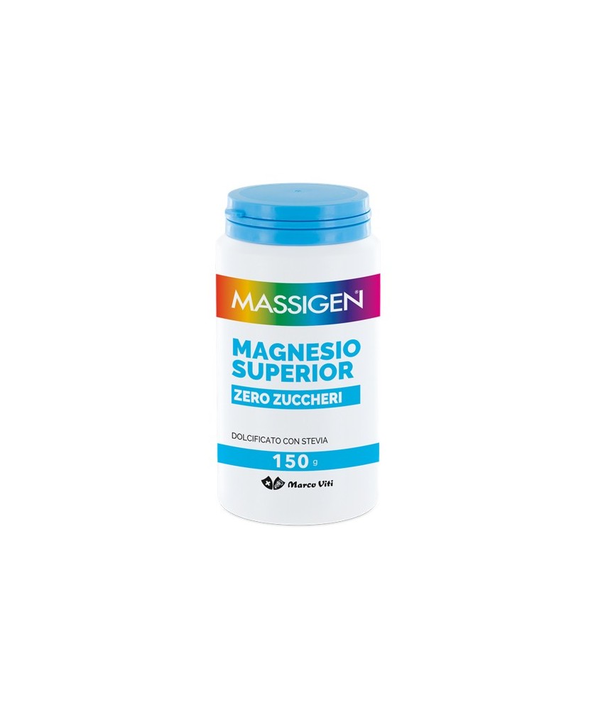 MASSIGEN MAGNESIO SUPERIOR ZERO ZUCCHERI 150 G - Abelastore.it - Farmaci ed Integratori