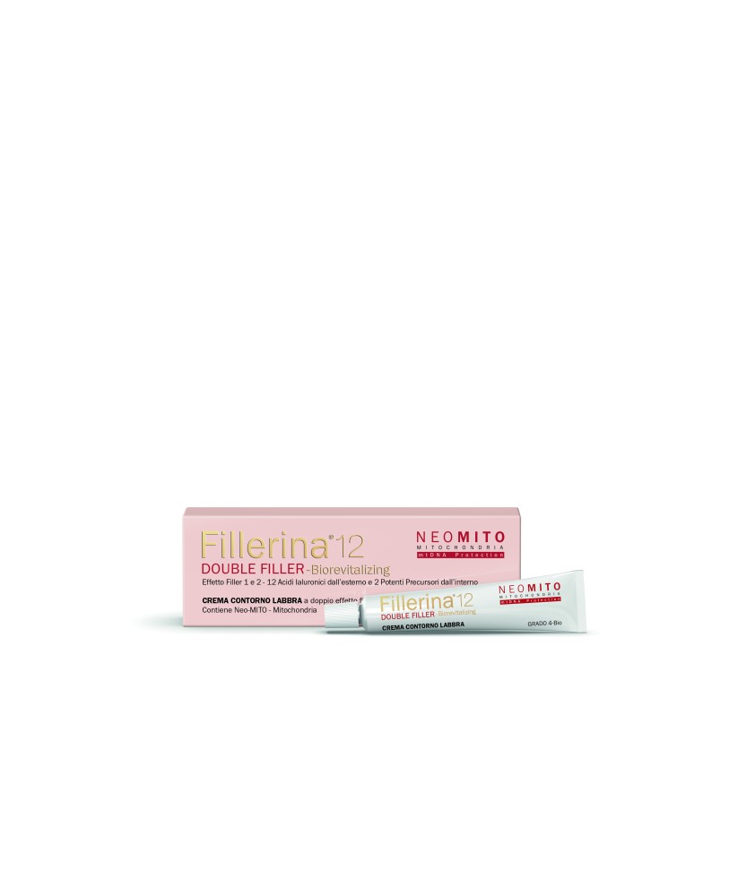 FILLERINA 12 DOUBLE FILLER NEO MITO BIOREVITALIZING LIP CONTOUR CREAM GRADO 4 BIO 15 ML - Abelastore.it - Cosmetici e Bellezza