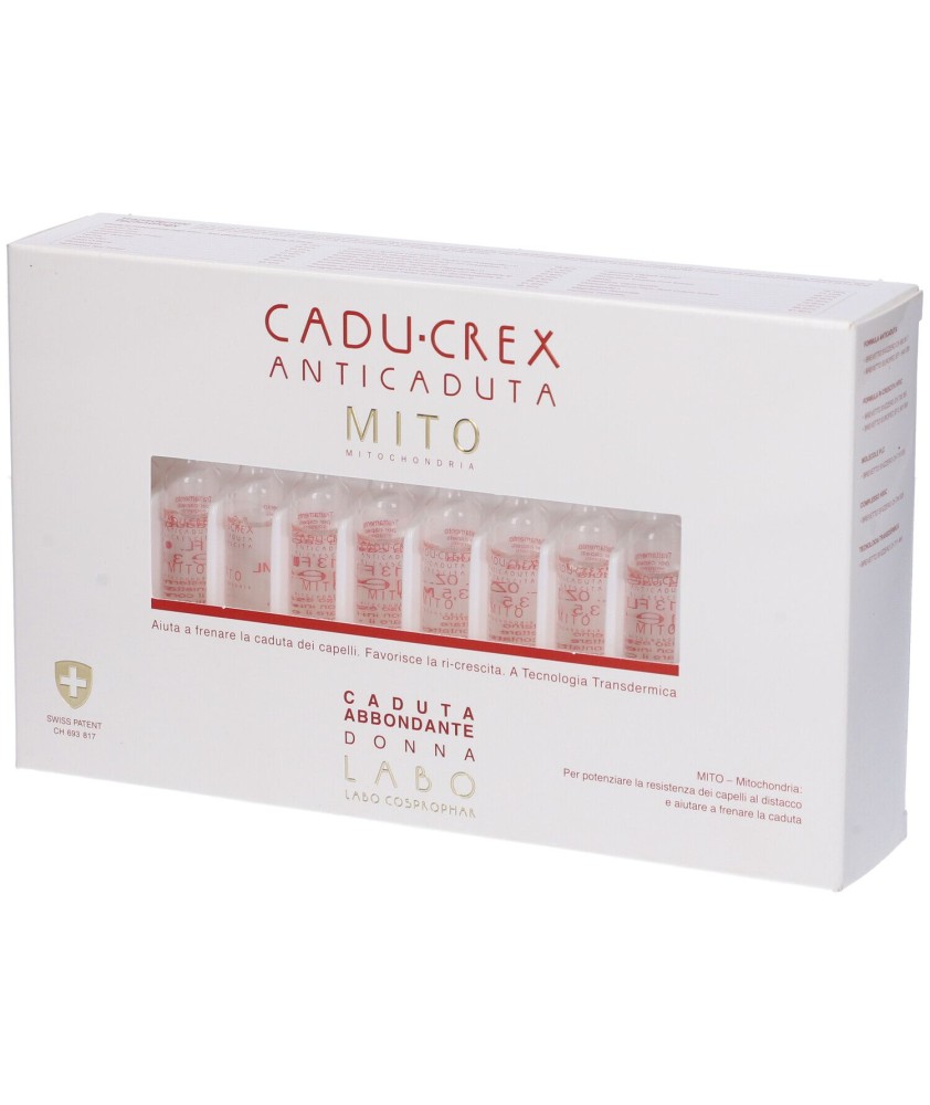 CADU-CREX MITO CADUTA ABBONDANTE DONNA 20 FIALE DA 3,5 ML - Abelastore.it - Cosmetici e Bellezza