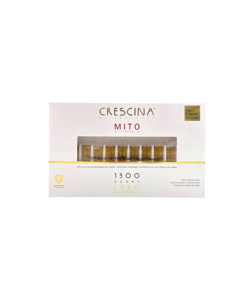 CRESCINA RI-CRESCITA MITO 1300 DONNA 40 FIALE 3,5 ML - Abelastore.it - Cosmetici e Bellezza