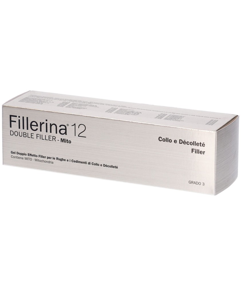 FILLERINA 12 DOUBLE MITO COLLO E DECOLLETE GEL BASE GRADO 3 DISPENSER MASSGGA TIP 30ML - Abelastore.it - Cosmetici e Bellezza