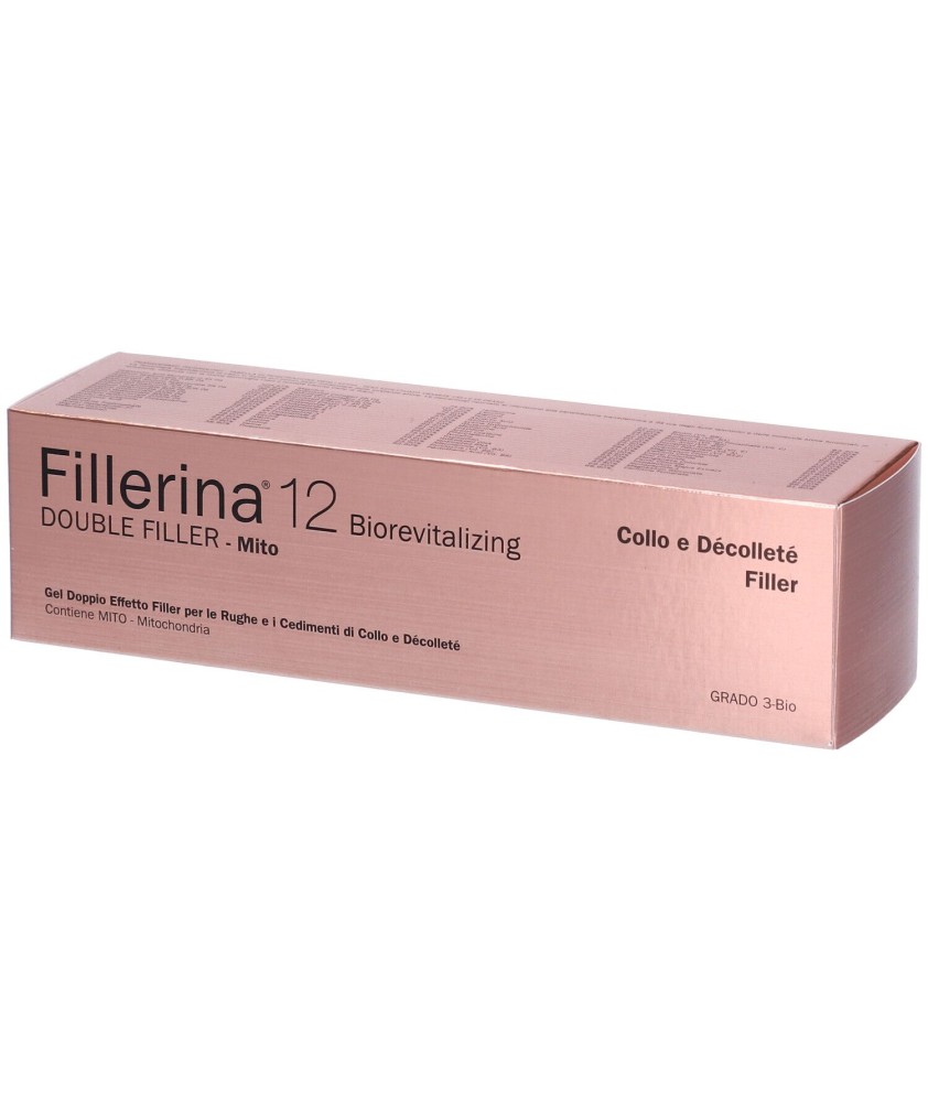 FILLERINA 12 DOUBlLE FILLER MITO COLLO E DECOLLETE GEL BIOREVITALIZING DISPENSER MASSAGE TIP - Abelastore.it - Cosmetici e Be...