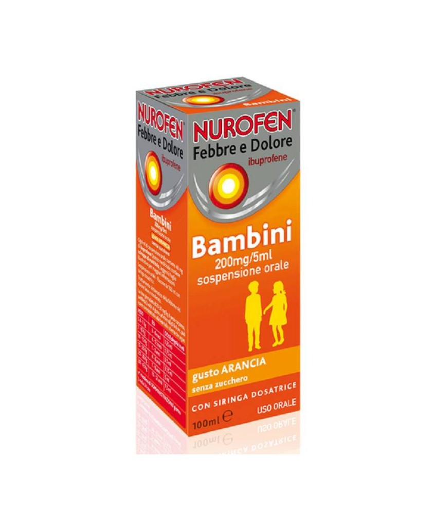 NUROFEN FEBBRE DOLORE 200MG/5ML ARANCIA - Abelastore.it - Patologie Generiche