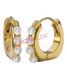 ORECCHINI DOLORES PEARL GOLD PLATED - Abelastore.it - BIGIOTTERIA E GIOIELLI