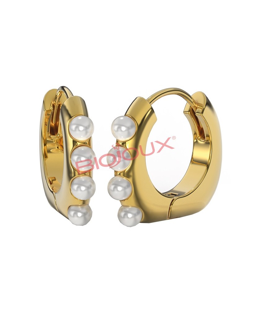 ORECCHINI DOLORES PEARL GOLD PLATED - Abelastore.it - BIGIOTTERIA E GIOIELLI