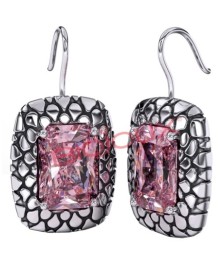 ORECCHINI ARIELLE ROSA STAINLESS STEEL - Abelastore.it - BIGIOTTERIA E GIOIELLI