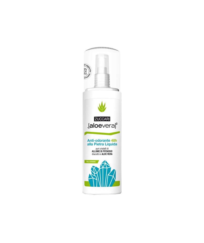 ALOEVERA2 ANTIODORANTE ALLA PIETRA LIQUIDA SPRAY 100 ml - Abelastore.it - Cosmetici e Bellezza