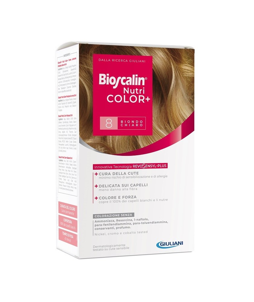 BIOSCALIN NUTRICOL PL 8 BIONDO CHIARO - Abelastore.it - Capelli