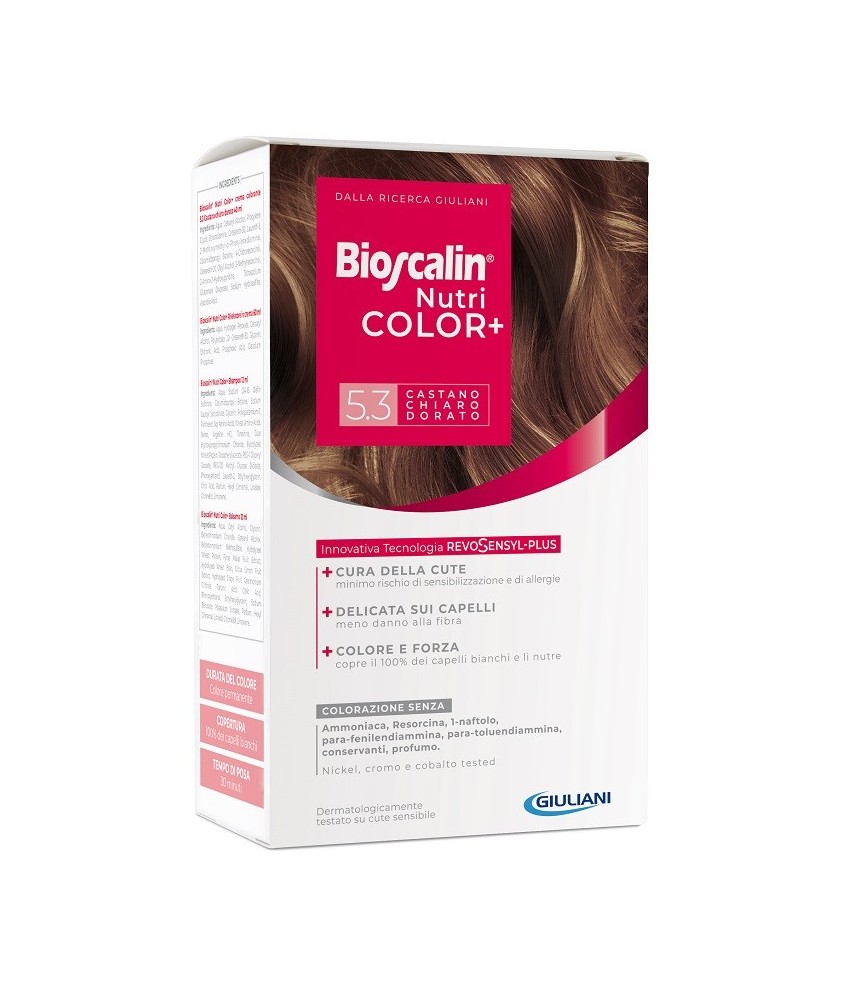 BIOSCALIN NUTRICOL PL 5,3 CASTANO CHIARO DORATO - Abelastore.it - Capelli