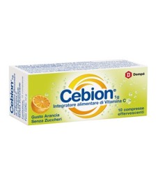 CEBION EFFERVESCENTE VITAMINA C SENZA ZUCCHERO 10 COMPRESSE - Abelastore.it - Farmaci ed Integratori