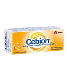 CEBION EFFERVESCENTE VITAMINA C GUSTO ARANCIA 10 COMPRESSE - Abelastore.it - Farmaci ed Integratori