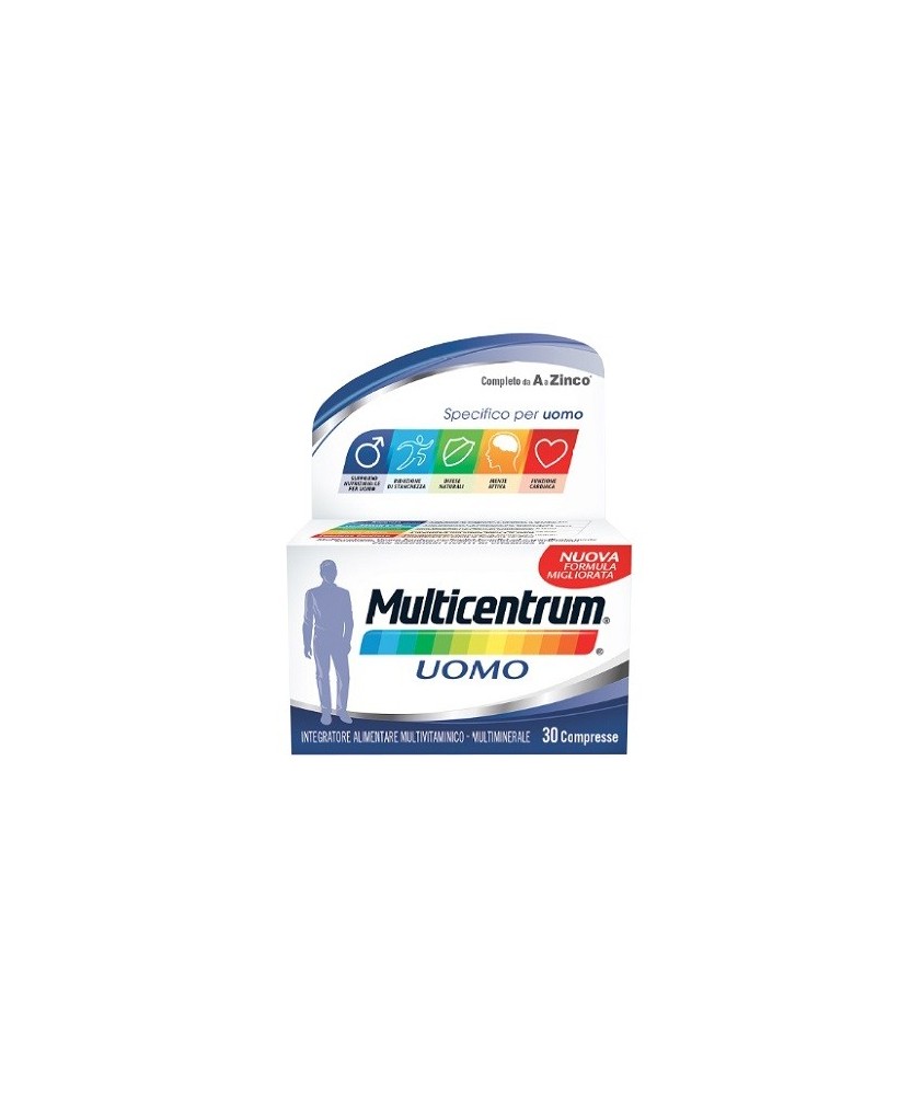 MULTICENTRUM UOMO 30 COMPRESSE - Abelastore.it - Farmaci ed Integratori