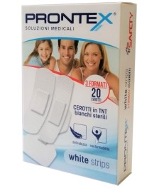 CEROTTO PRONTEX WHITE STRIPS 20 PEZZI - Abelastore.it - Dispositivi sanitari