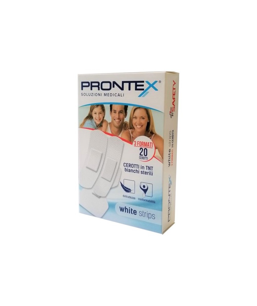 CEROTTO PRONTEX WHITE STRIPS 20 PEZZI - Abelastore.it - Dispositivi sanitari