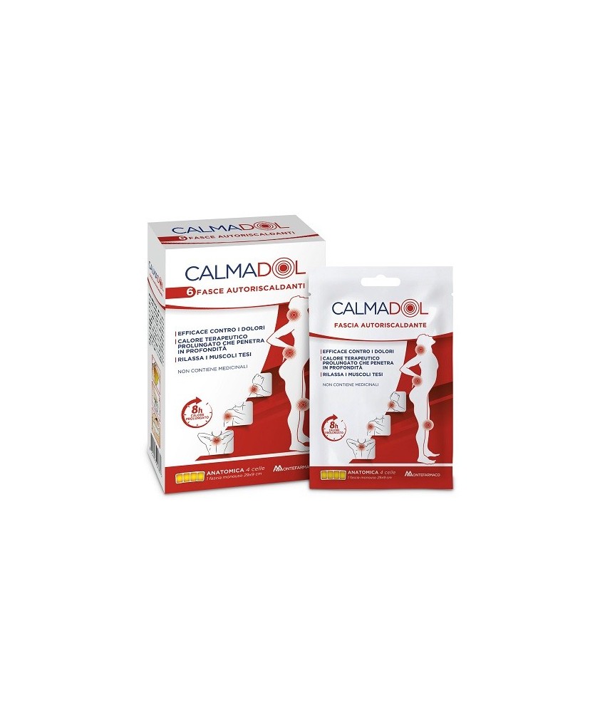 CALMADOL FASCIA RISCALDANTE 6 PEZZI - Abelastore.it - Farmaci ed Integratori