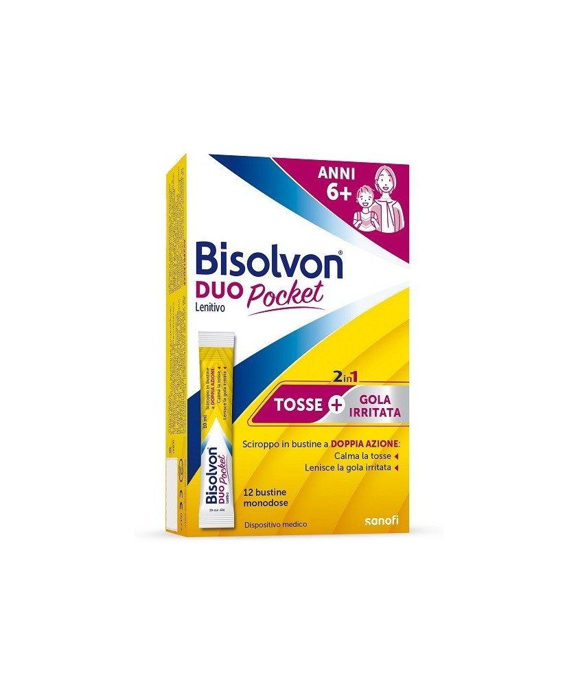 BISOLVON DUO POCKET LENITIVO 12 BUSTINE - Abelastore.it - Farmaci ed Integratori