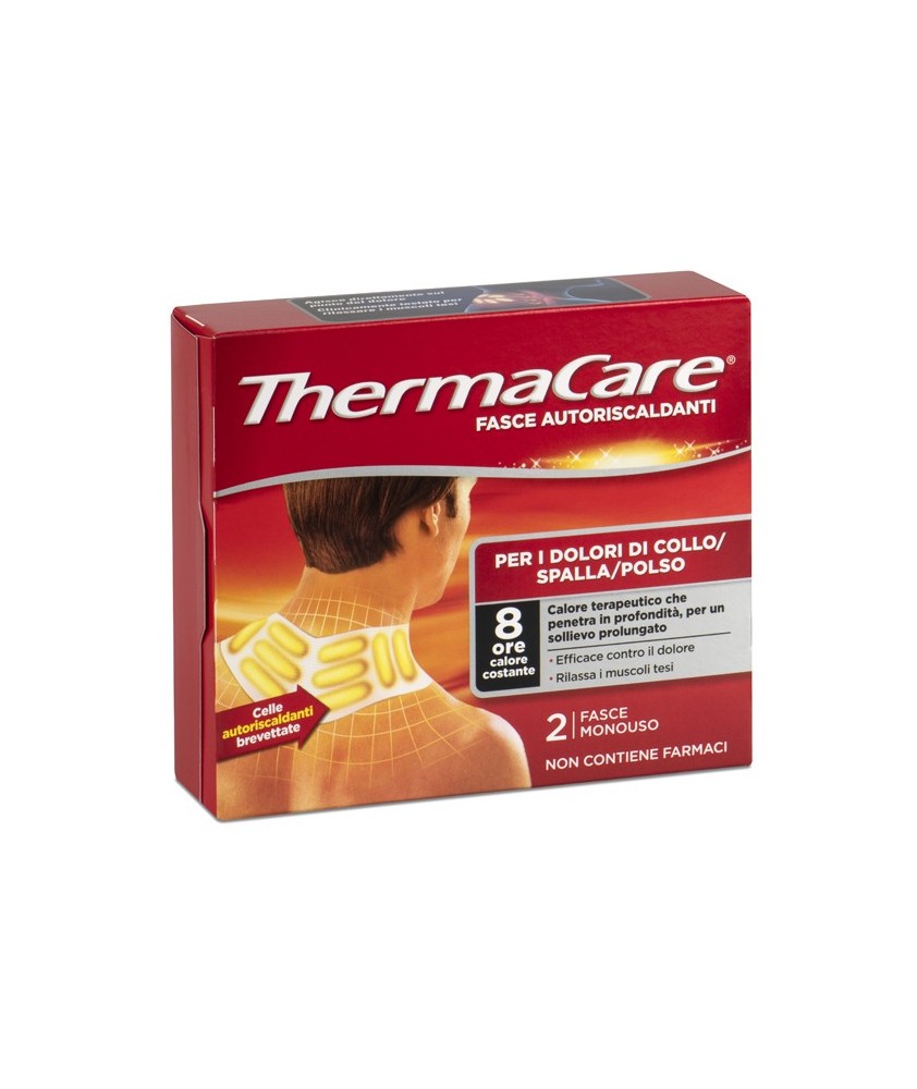 THERMACARE FASCIA AUTORISCALDANTE COLLO - SPALLA - POLSO 2 PEZZI - Abelastore.it - Farmaci ed Integratori