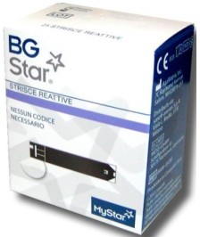 BGSTAR STRISCE REATTIVE 25PZ - Abelastore.it - Dispositivi sanitari